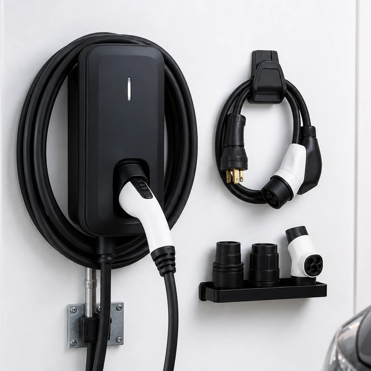 EV charging bundles NEXUS Level 2 Tesla (NACS) Charging Station (Hardwired Version) + CCS to Tesla (NACS