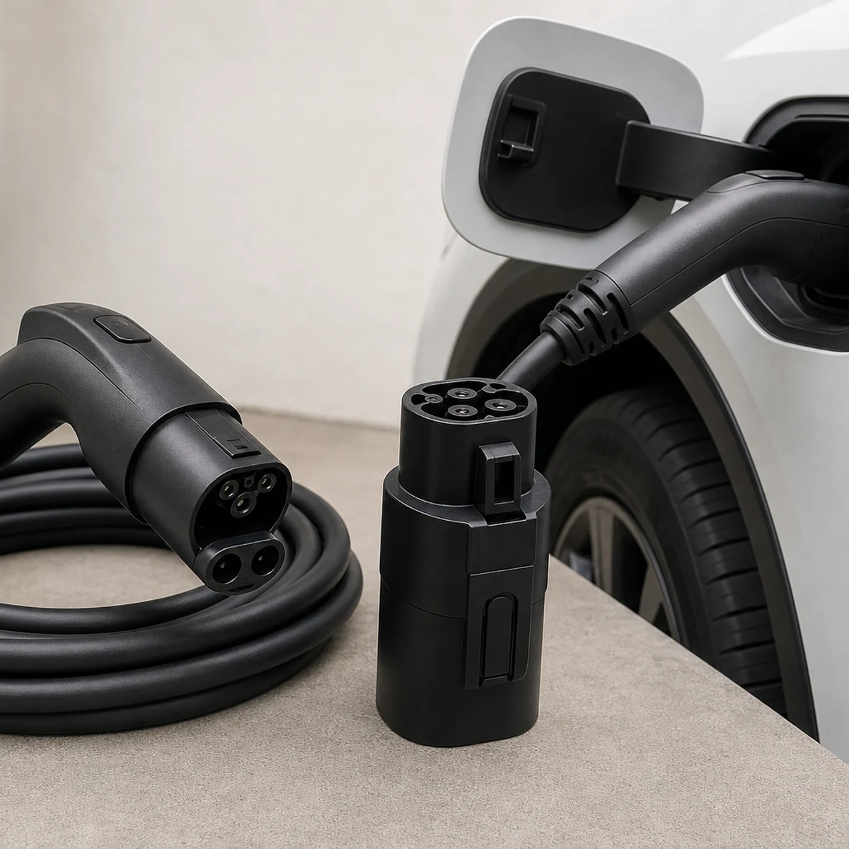EV charging bundles NEXUS Level 2 J1772 Charging Station (Hardwired Version) + Vortex Plus Tesla (NACS)