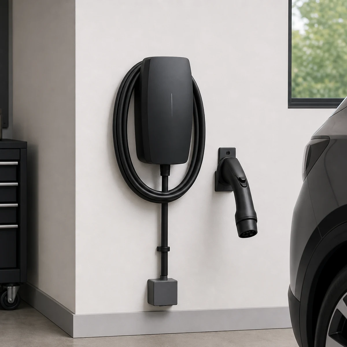 EV charging bundles NEXUS Level 2 Tesla (NACS) Charging Station (Hardwired Version) + J1772 to Tesla (NA